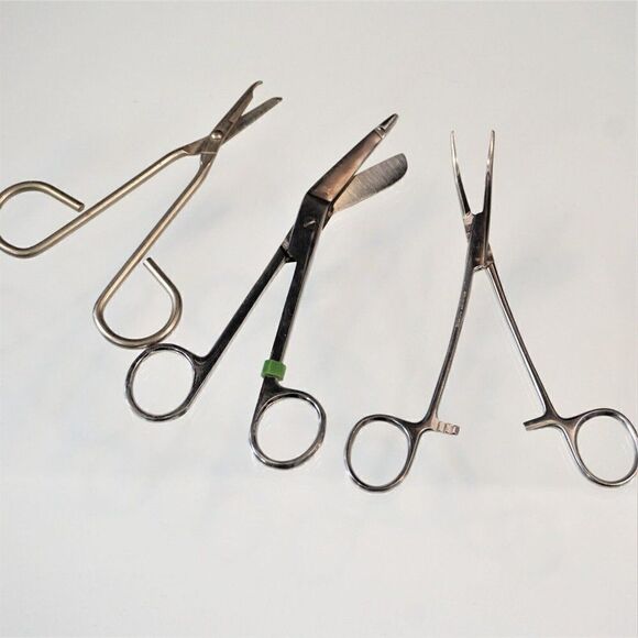 3 Vet Scissors Surgical Instruments Veterinarian Canine Feline Lot #1 - Picture 2 of 5